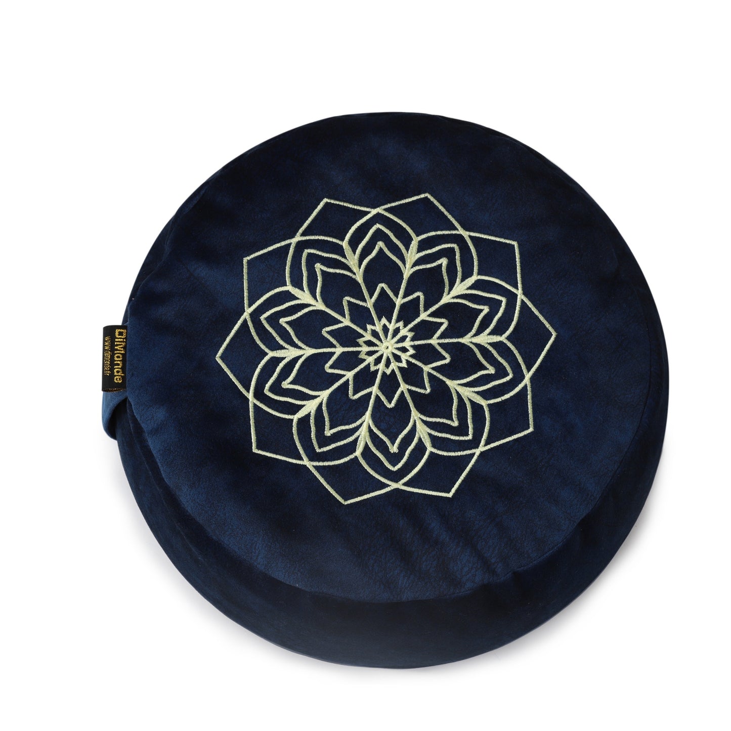 DiMonde Coussin de Méditation avec Sac en Suède - Bleu